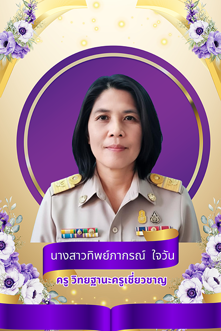 นางสาวทิพย์ภากรณ์ ใจวัน 